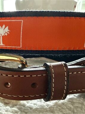 Brown Leather Men’s Clemson Belt